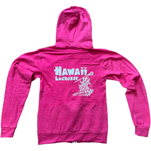 Women's Hawaii Zip Up Hoodie Pink