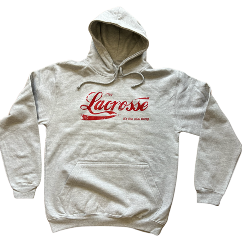 It's The Real Thing Lacrosse Hoodie Grey