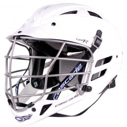 Cascade CPVR Lacrosse Helmet White with Silver Mask