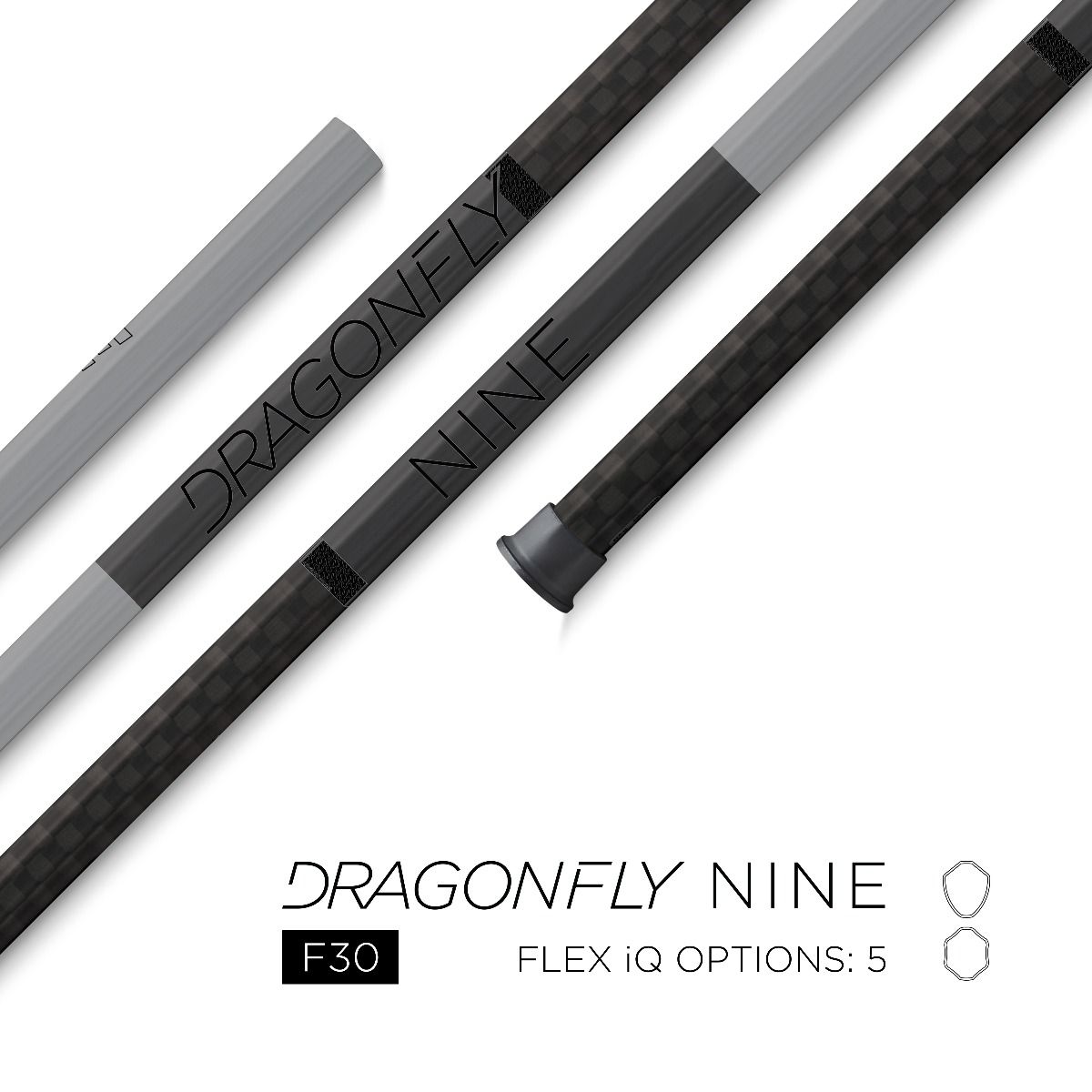 Epoch Dragonfly 9 F30 iQ5 Faceoff Lacrosse Shaft