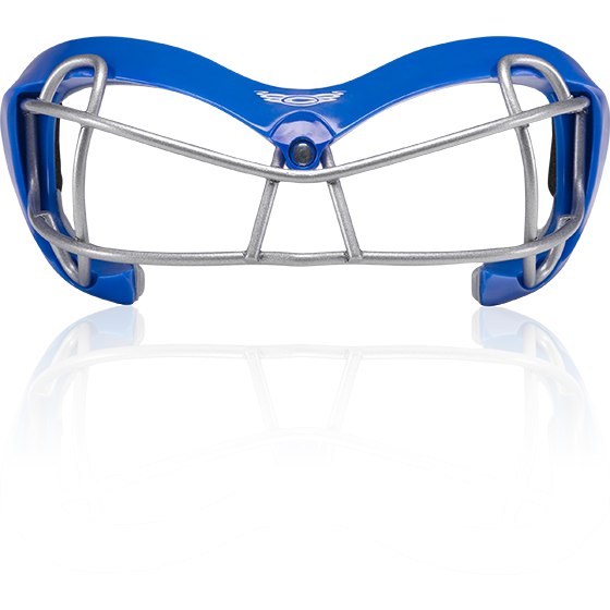 Cascade Poly Arc Women's Lacrosse Eye Mask Goggles Royal Blue