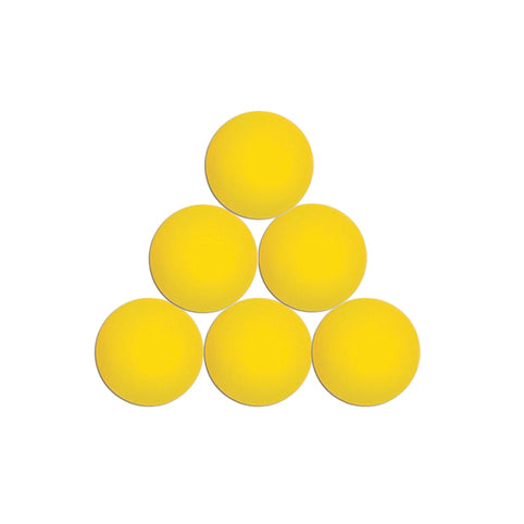 6 Pack of Yellow Lacrosse Balls
