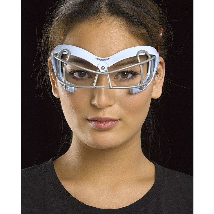 Cascade Poly Arc Women's Lacrosse Eye Mask Goggles Carolina Blue