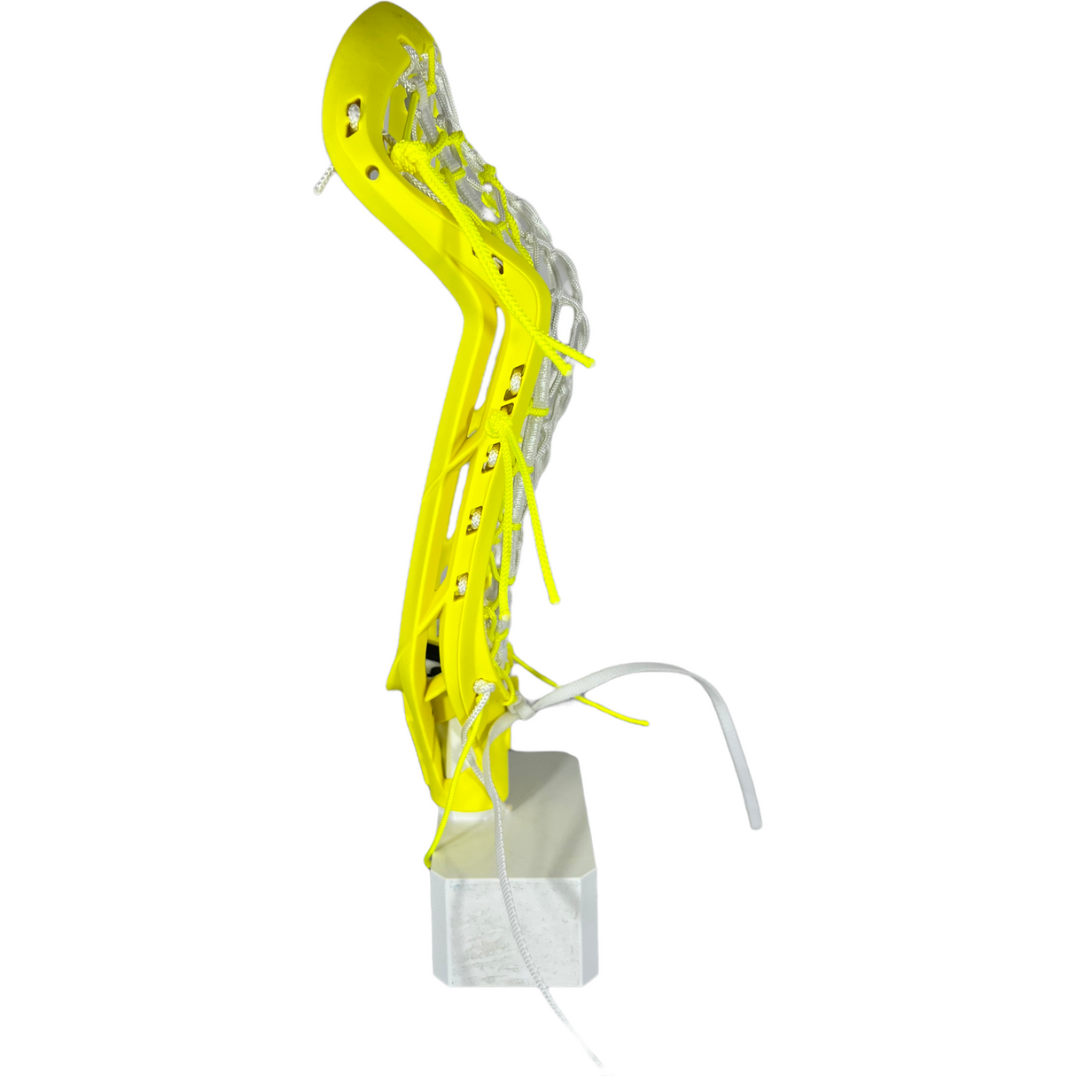 Limited Edition Gait Whip Flex Mesh Women's Lacrosse Head Neon Yellow Side Profile