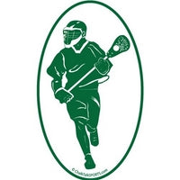 Fast Break Lacrosse Oval Car Magnet (Green)