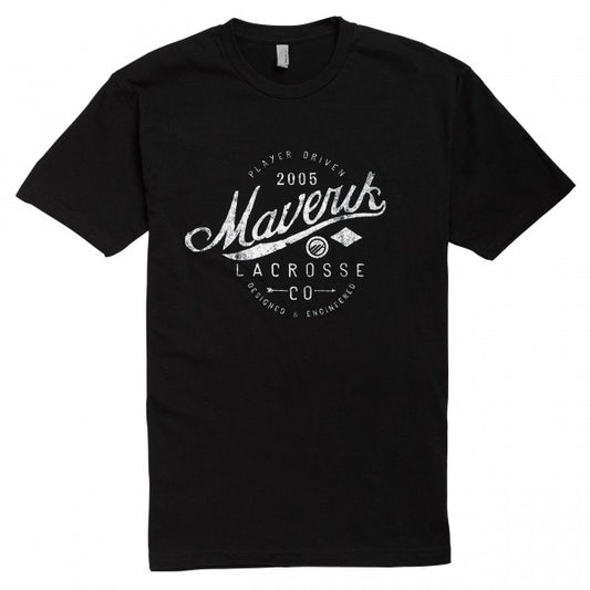 Maverik Script T-Shirt Tee Black