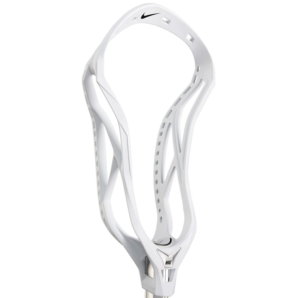 Nike Vapor Elite Lacrosse Head White angled view