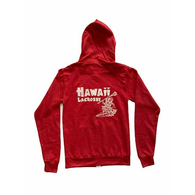 Women's Hawaii Zip Up Hoodie Red